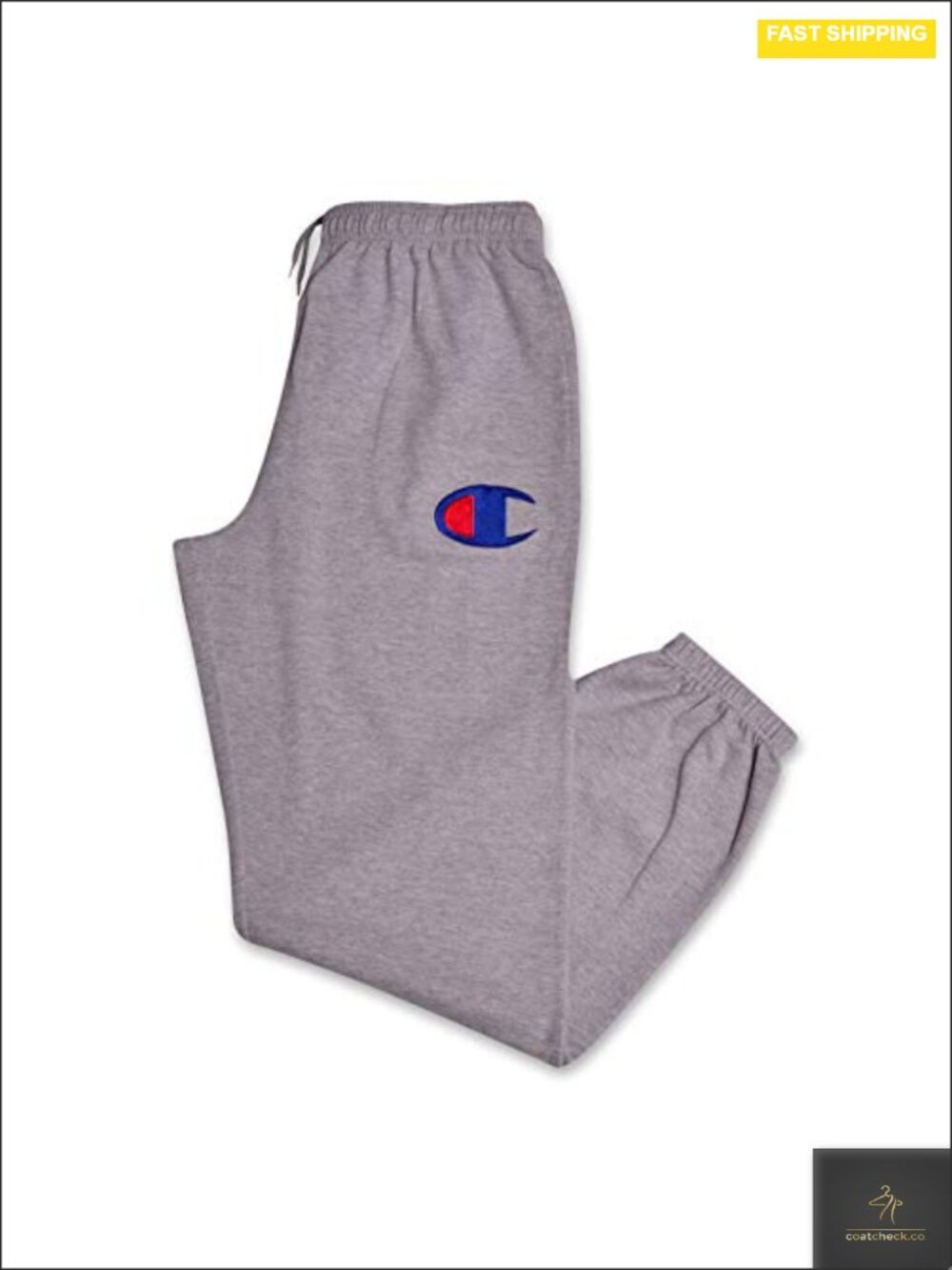Men's Fleece Jogger Sweatpants with Pockets, Cuffed Ankles, Drawstring